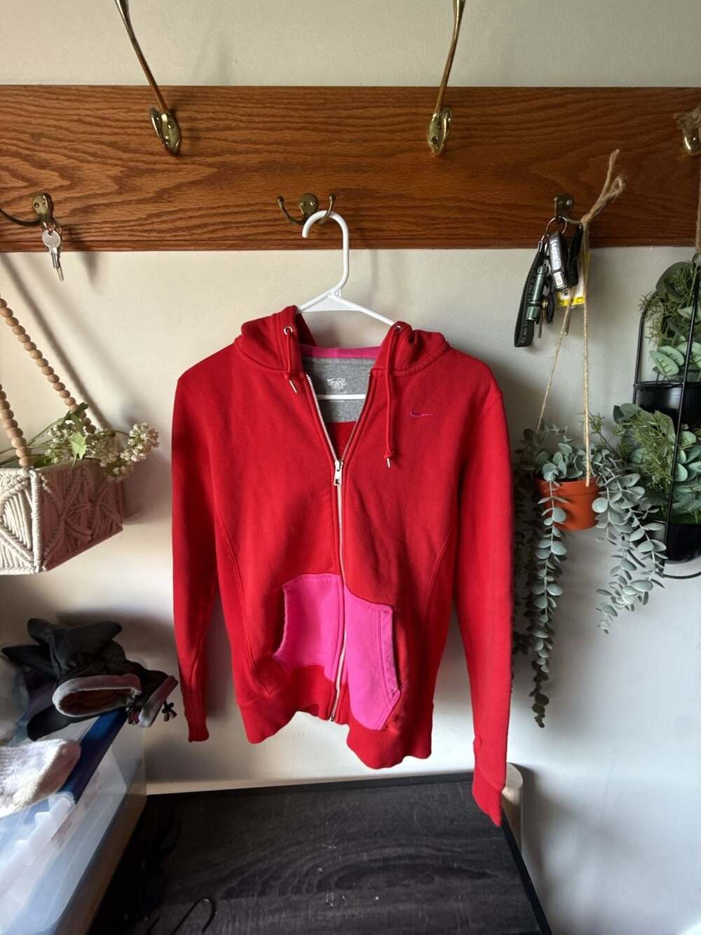Nike The Athletic Dept Full Zip Hoodie Size S Red